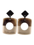 Hermès Dalva Drop Earrings - Brown, Palladium-Plated Drop, Earrings - HER370110 | The RealReal Dalva Drop Earrings