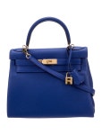 Hermès 2020 Special Order Togo Birkin 25 - Blue Handle Bags, Handbags - HER527589 | The RealReal 2020 Special Order Togo Birkin 25