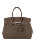Hermès Togo Birkin 35 - Blue Handle Bags, Handbags - HER586831 | The RealReal Togo Birkin 35
