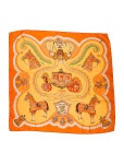 Christian Dior Silk Printed Scarf - Orange Scarves and Shawls, Accessories - CHR413008 | The RealReal Silk Printed Scarf