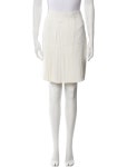 Hermès Pleated Accents Knee-Length Skirt - Neutrals Skirts, Clothing - HER700152 | The RealReal Pleated Accents Knee-Length Skirt