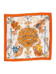 Hermès Luna Park Jacquard Silk Scarf - Orange Scarves and Shawls, Accessories - HER700439 | The RealReal Luna Park Jacquard Silk... 