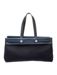 Hermès Toile Herbag Cabas MM - Blue Totes, Handbags - HER700336 | The RealReal Toile Herbag Cabas MM
