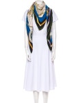 Hermès Voitures En Equilibre Cashmere Shawl - Neutrals Scarves and Shawls, Accessories - HER780239 | The RealReal