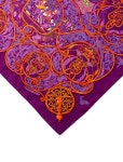 Hermès La Charmante Aux Animaux Silk Scarf - Purple Scarves and Shawls, Accessories - HER828009 | The RealReal