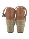 Hermès Tipoli Leather Espadrilles - Brown Sandals, Shoes - HER829023 | The RealReal