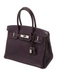 Hermès Clemence Birkin 30 - Purple Handle Bags, Handbags - HER829029 | The RealReal