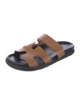 Hermès Chype H Logo Slides - Brown Sandals, Shoes - HER829034 | The RealReal