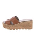 Hermès Eze 30 Leather Slides - Brown Sandals, Shoes - HER830009 | The RealReal