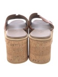 Hermès Eze 30 Leather Slides - Brown Sandals, Shoes - HER830009 | The RealReal