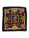 Hermès Grand Uniforme Silk Scarf - Black Scarves and Shawls, Accessories - HER837014 | The RealReal