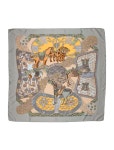Hermès Art Des Steppes Silk Scarf - Grey Scarves and Shawls, Accessories - HER838015 | The RealReal