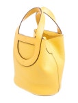 Hermès Clemence & Swift In-the-Loop 18 - Yellow Bucket Bags, Handbags - HER839003 | The RealReal