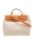 Hermès Toile & Vache Hunter Herbag 31 - Neutrals Handle Bags, Handbags - HER839013 | The RealReal