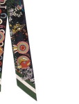 Hermès Pony Pit Stop Silk Twilly Scarf - Black Scarves and Shawls, Accessories - HER839036 | The RealReal