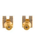 Hermès Mini Pop H Stud Earrings - Brown Stud, Earrings - HER840011 | The RealReal