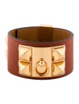 Hermès Collier de Chien Bracelet - Brown Cuff, Bracelets - HER842002 | The RealReal