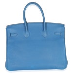 Hermès Togo Leather Birkin 35 - Blue Handle Bags, Handbags - HER843006 | The RealReal