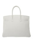 Hermès Clemence Birkin 35 - White Handle Bags, Handbags - HER853006 | The RealReal