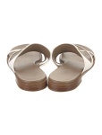 Hermès Claire Calfskin Slides - White Sandals, Shoes - HER853019 | The RealReal