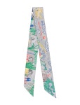 Hermès City Of Light Silk Twilly Scarf w/ Tags - White Scarves and Shawls, Accessories - HER855011 | The RealReal