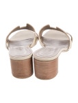 Hermès Oasis H Logo Slides - Neutrals Sandals, Shoes - HER856005 | The RealReal
