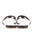 Hermès Lisboa Leather Slides - Grey Sandals, Shoes - HER858001 | The RealReal