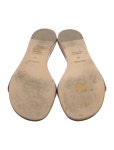 Hermès Lisboa Leather Slides - Grey Sandals, Shoes - HER858001 | The RealReal