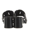 Hermès Gaby 60 Leather Slides - Black Sandals, Shoes - HER863009 | The RealReal