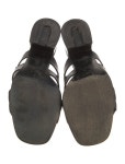 Hermès Gaby 60 Leather Slides - Black Sandals, Shoes - HER863009 | The RealReal