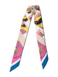 Hermès Springs Springs Silk Twilly Scarf - Pink Scarves and Shawls, Accessories - HER863017 | The RealReal