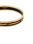 Hermès Vintage Narrow Enamel Bangle Bracelet - Black Bangle, Bracelets - HER869002 | The RealReal