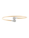 I. Reiss 14K Diamond Wire Cuff - Bracelets -          IRS20926 | The RealReal 14K Diamond Wire Cuff