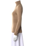 Jil Sander Virgin Wool Turtleneck Top - Neutrals Tops, Clothing - JIL148270 | The RealReal