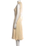 Jil Sander Mock Neck Midi Length Dress - Neutrals Dresses, Clothing - JIL150014 | The RealReal