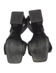 Jil Sander Leather Colorblock Pattern Slingback Sandals - Black Sandals, Shoes - JIL150038 | The RealReal