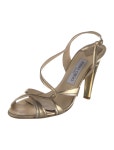 Stuart Weitzman Leather Slingback Sandals - Gold Sandals, Shoes - WSU245296 | The RealReal Leather Slingback Sandals