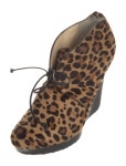 Christian Louboutin Leather Animal Print Boots - Brown Boots, Shoes - CHT400057 | The RealReal Leather Animal Print Boots