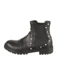 Christian Louboutin Spike Accents Leather Chelsea Boots - Black Boots, Shoes - CHT401005 | The RealReal Spike Accents Leather... 