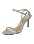 Stuart Weitzman Suede Crystal Embellishments T-Strap Sandals - Black Sandals, Shoes - WSU370049 | The RealReal Suede Crystal... 