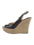 Jimmy Choo Patent Leather Slingback Pumps - Black Pumps, Shoes - JIM500044 | The RealReal
