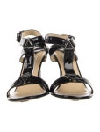 Jimmy Choo Patent Leather T-Strap Sandals - Black Sandals, Shoes - JIM500059 | The RealReal