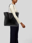 Lanvin Chain-Link Trimmed Leather Tote - Black Totes, Handbags - LAN210099 | The RealReal Chain-Link Trimmed Leather Tote