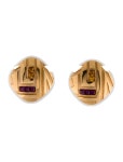 St. John Enamel Clip-On Earrings - Clip-On, Earrings - STJ314001 | The RealReal Enamel Clip-On Earrings