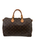 Louis Vuitton Malletier Monogram Speedy 35 - Brown Handle Bags, Handbags - LOU859014 | The RealReal Malletier Monogram Speedy 35