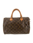 Louis Vuitton Malletier Monogram Speedy 35 - Brown Handle Bags, Handbags - LOU859014 | The RealReal Malletier Monogram Speedy 35