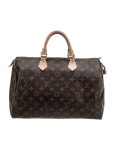 Louis Vuitton Malletier Monogram Speedy 35 - Brown Handle Bags, Handbags - LOU859014 | The RealReal Malletier Monogram Speedy 35