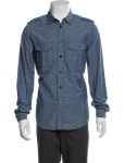 Louis Vuitton Long Sleeve Denim Shirt - Clothing -          LOU432002 | The RealReal Long Sleeve Denim Shirt