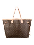 Louis Vuitton Monogram Neverfull MM w/ Pouch - Brown Totes, Handbags - LOU770034 | The RealReal Monogram Neverfull MM w/ Pouch