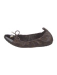 Louis Vuitton Printed Bow Accents Ballet Flats - Black Flats, Shoes - LOU890015 | The RealReal Printed Bow Accents Ballet Flats